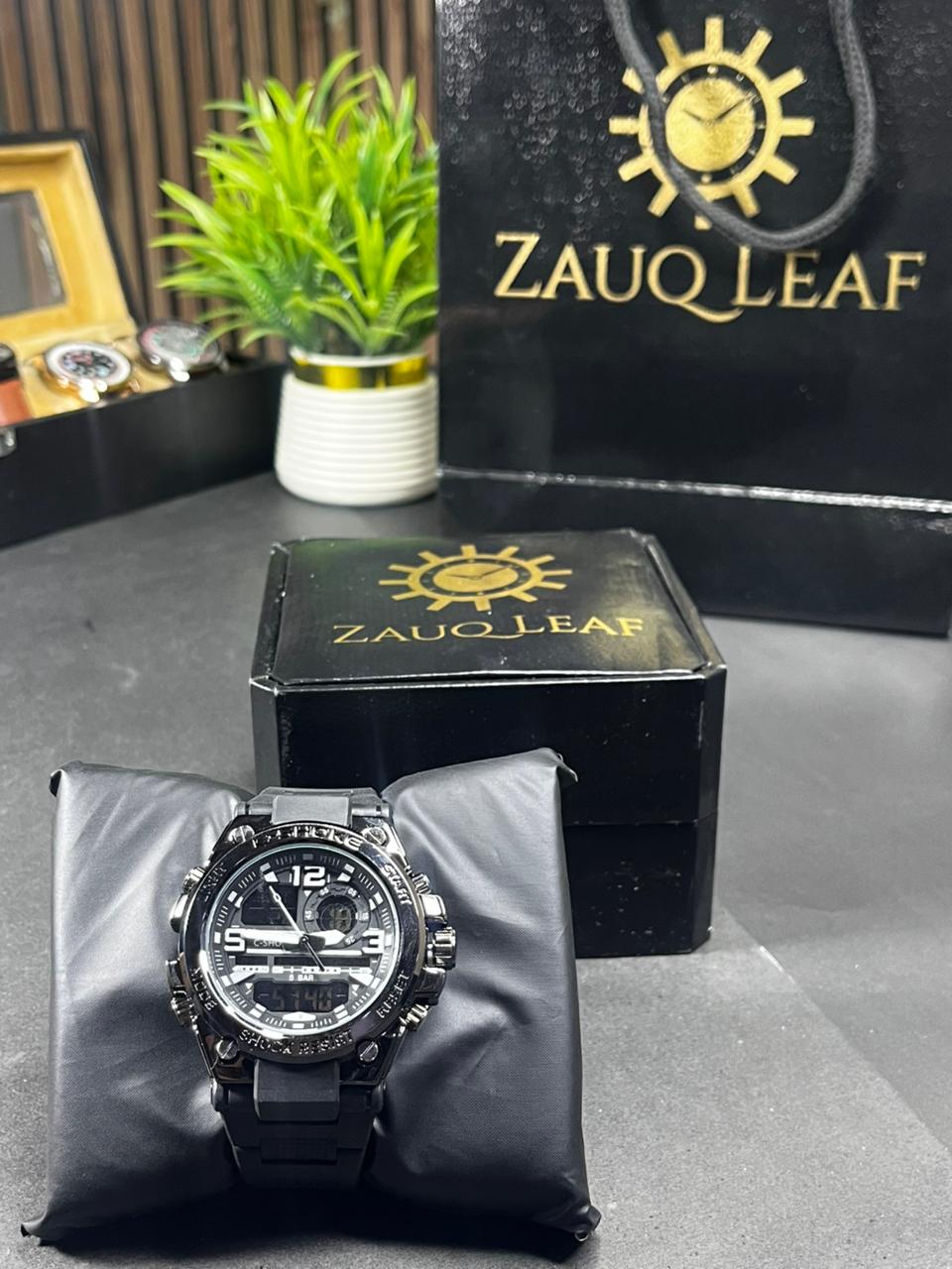 Zauqleaf C Shock  : Metallic Tactical Watch