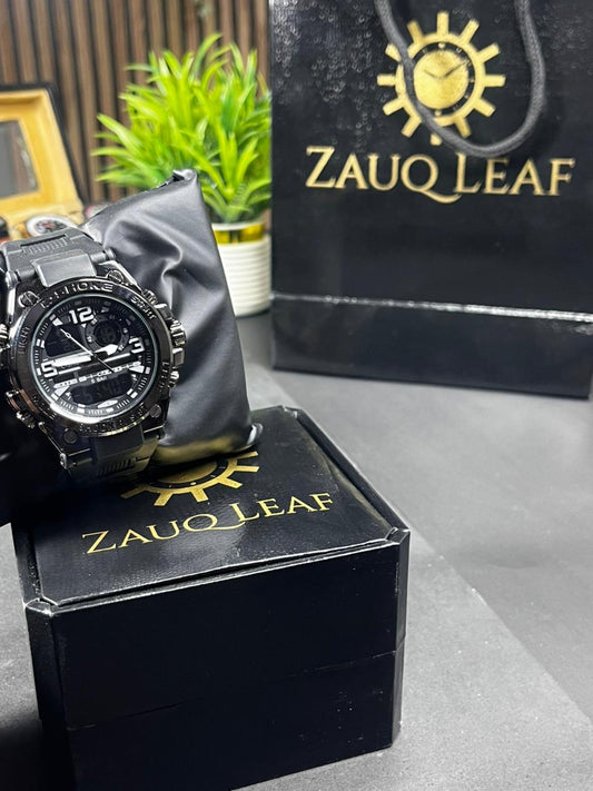 Zauqleaf C Shock  : Metallic Tactical Watch