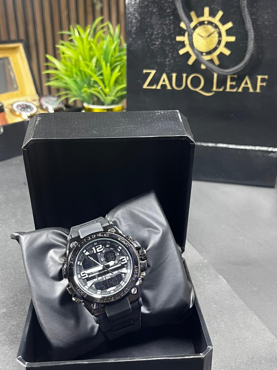 Zauqleaf C Shock  : Metallic Tactical Watch